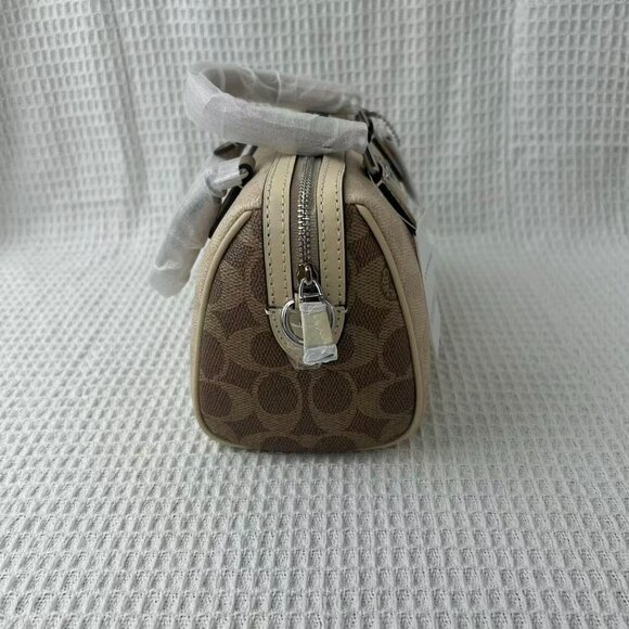 NEW Coach Mini Rowan Crossbody Bag In Blocked Signature Canvas - Picture 6 of 13